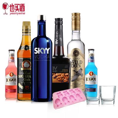 深蓝伏特加巴维兰利口酒送预调酒